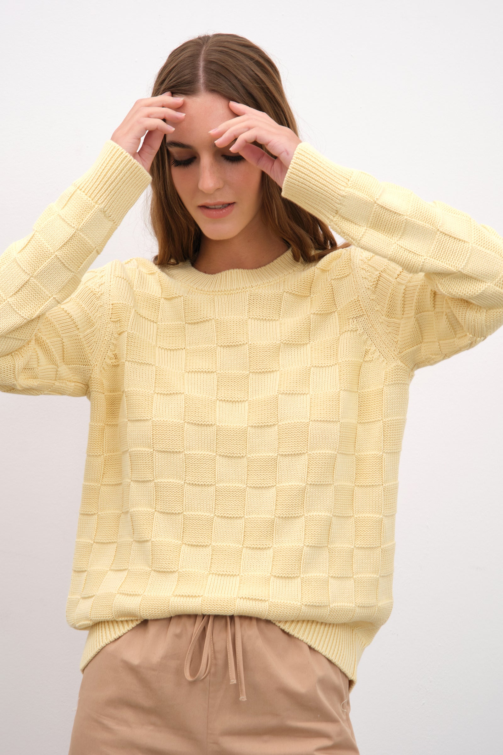 Cotton Modal Damalı Triko