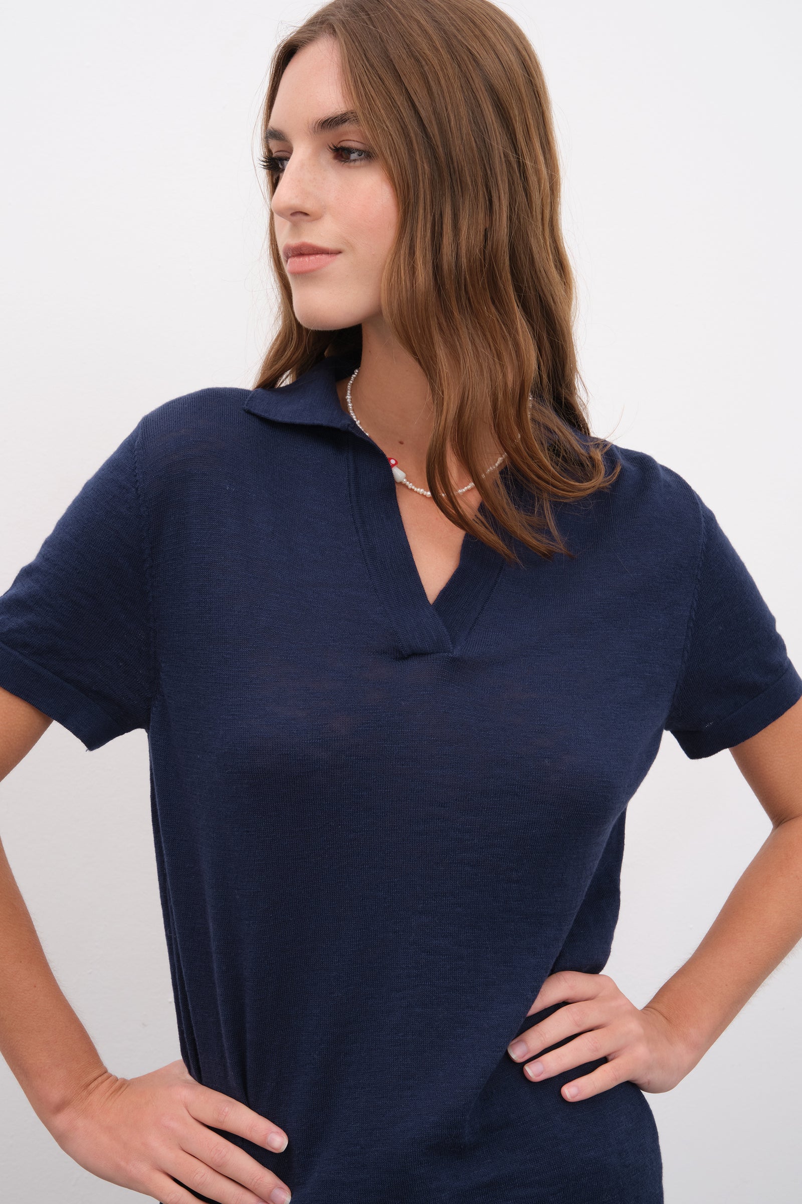 Polo Yakalı Flamlı Cotton Unisex Triko T-shirt