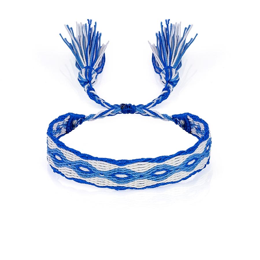 Evil Eye Woven Bileklik - Mavi