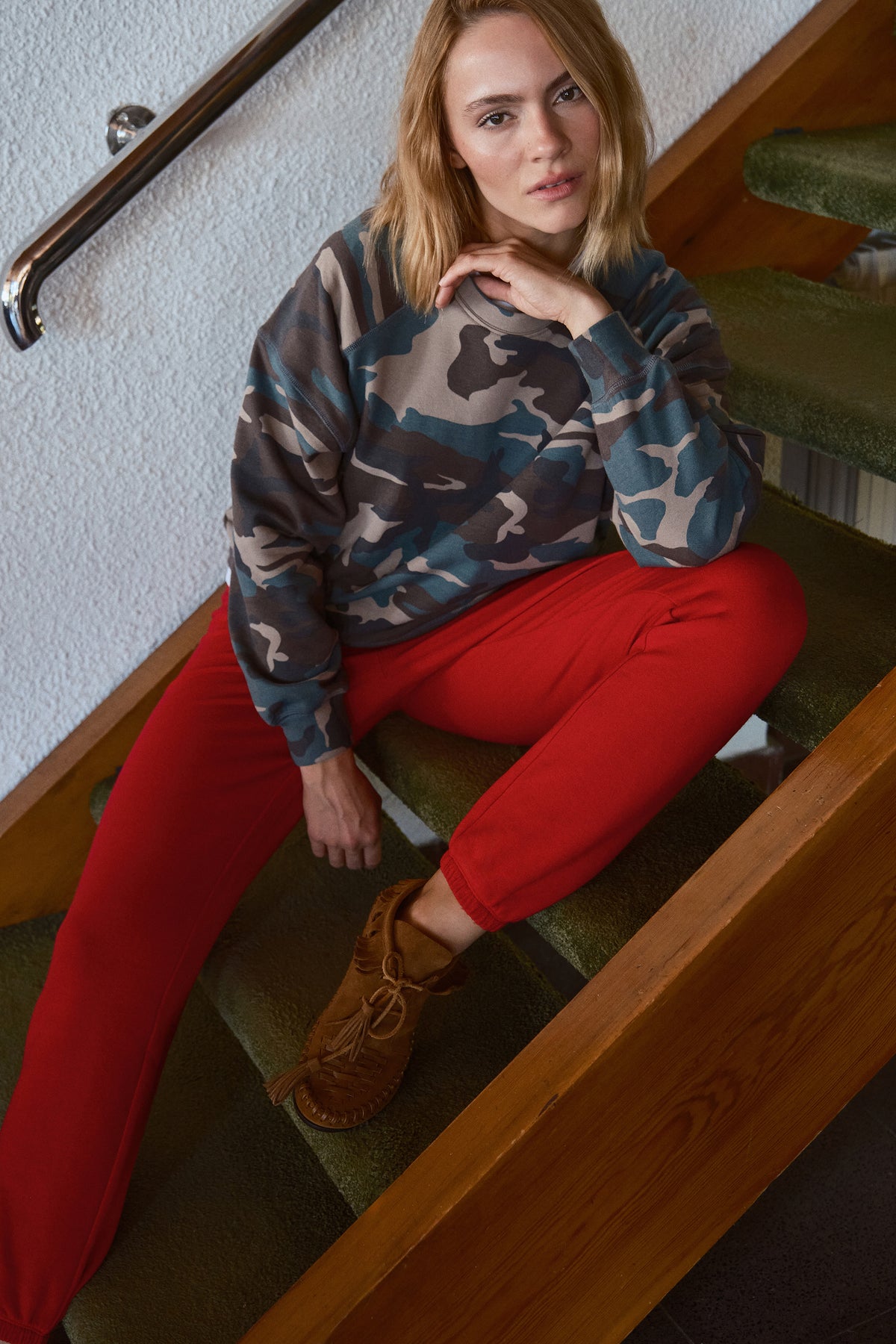 SuperSoft Modal Fleece Reglan Kollu Sweatshirt