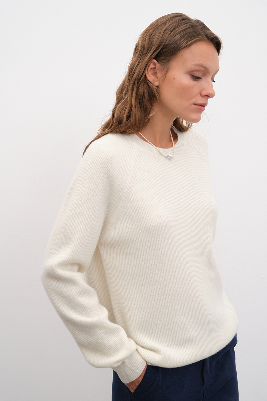 Ribanalı Cashmere Merino Triko