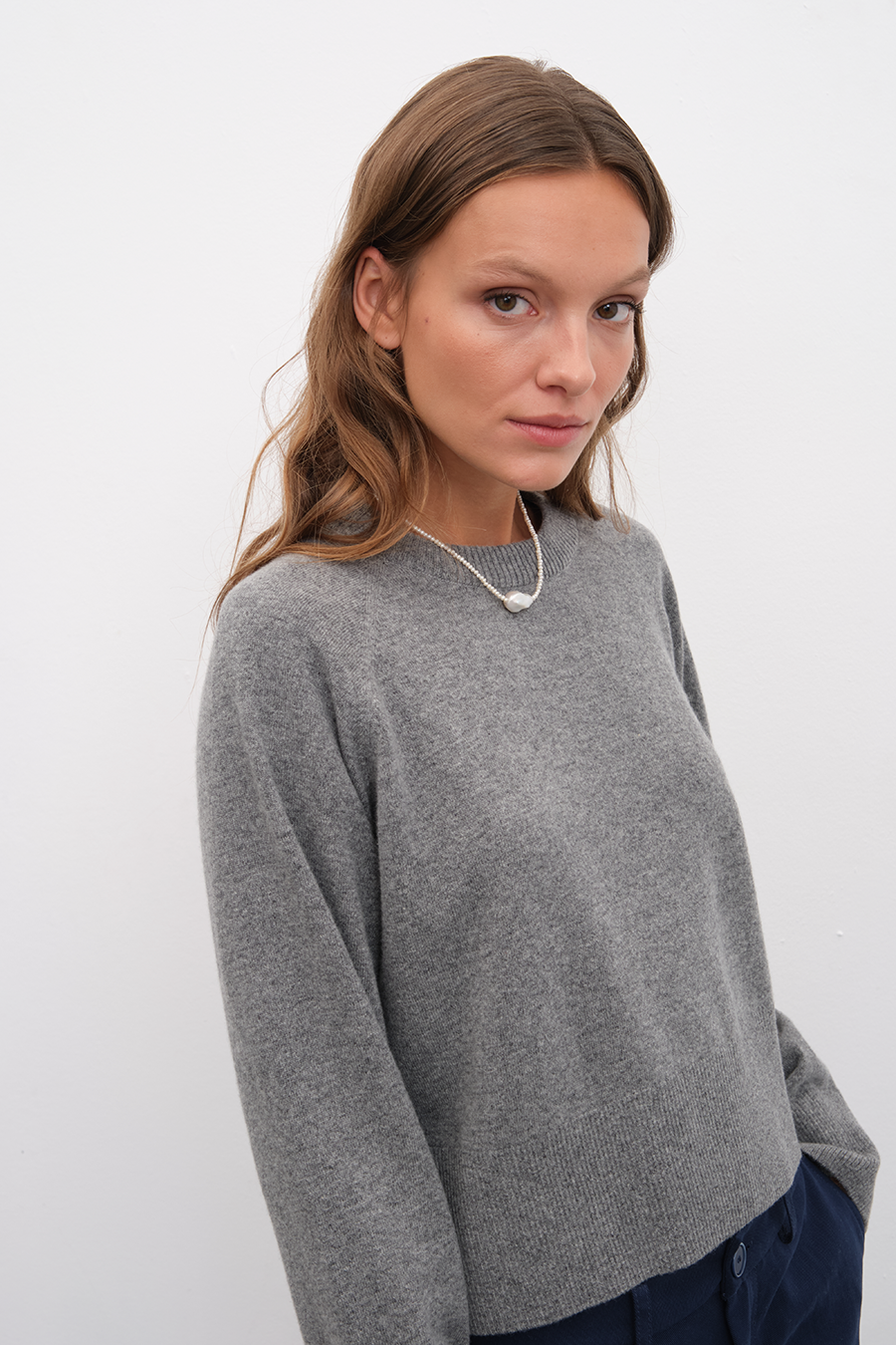 Reglan Kollu Cashmere Merino Crop Triko