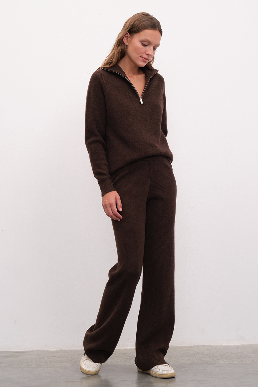 İnce Ribanalı Merino Triko Pantolon