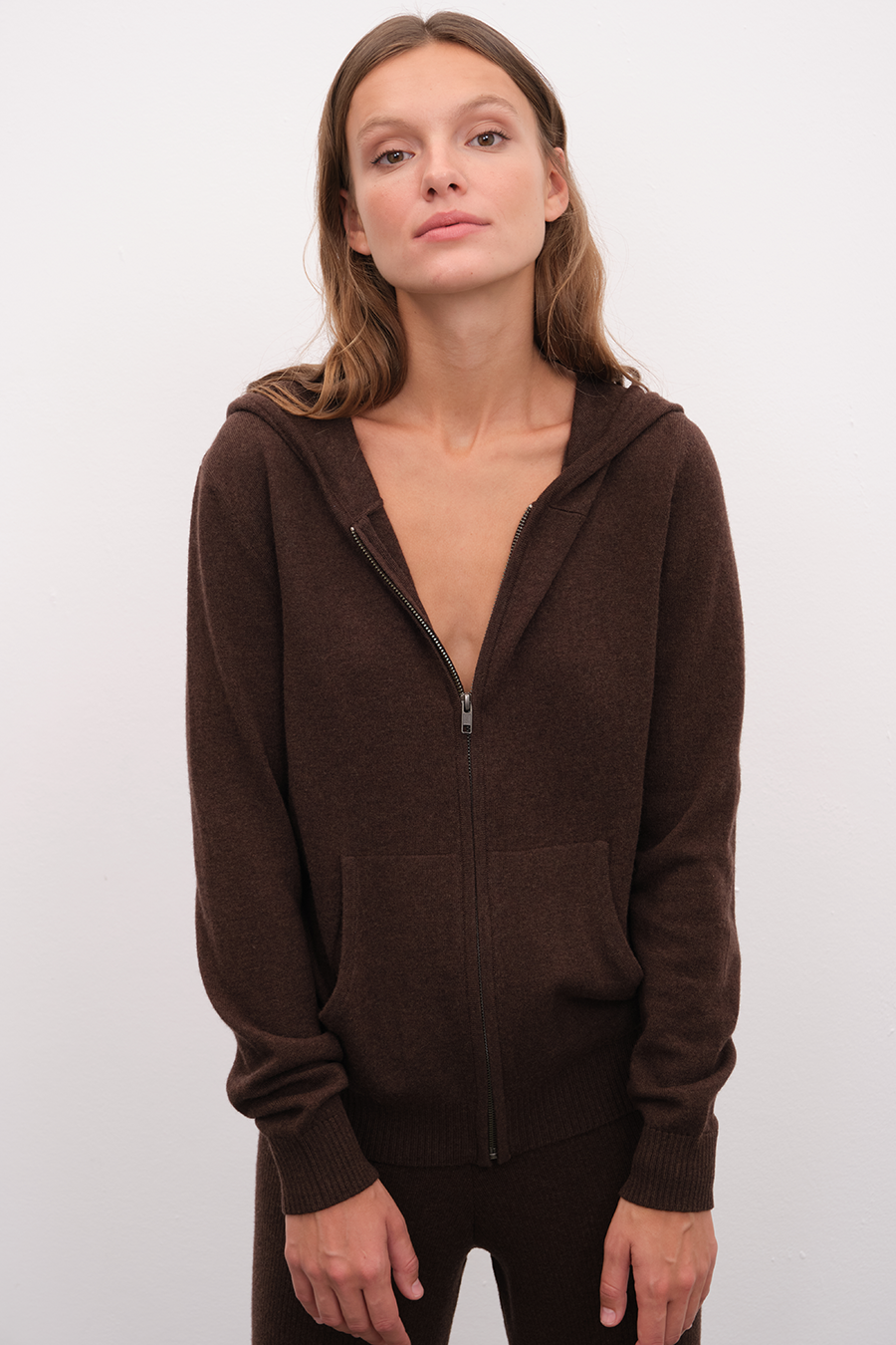 Unisex Merino Fermuarlı Hoodie