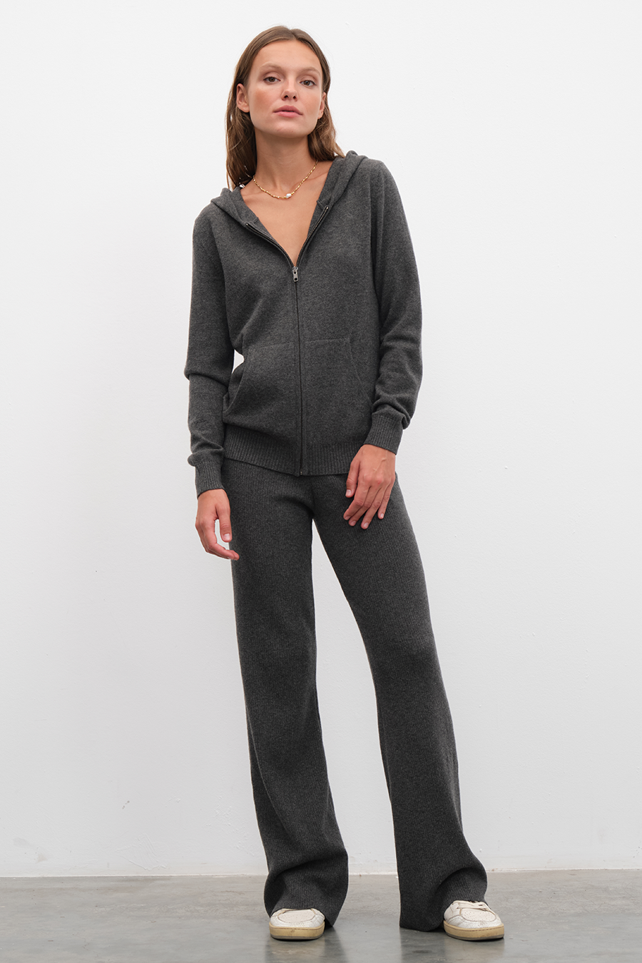 Unisex Merino Fermuarlı Hoodie