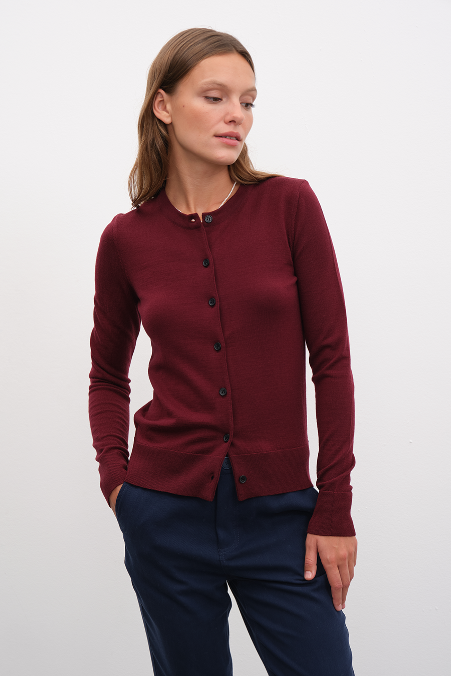 Lightweight Merino Fitted Hırka