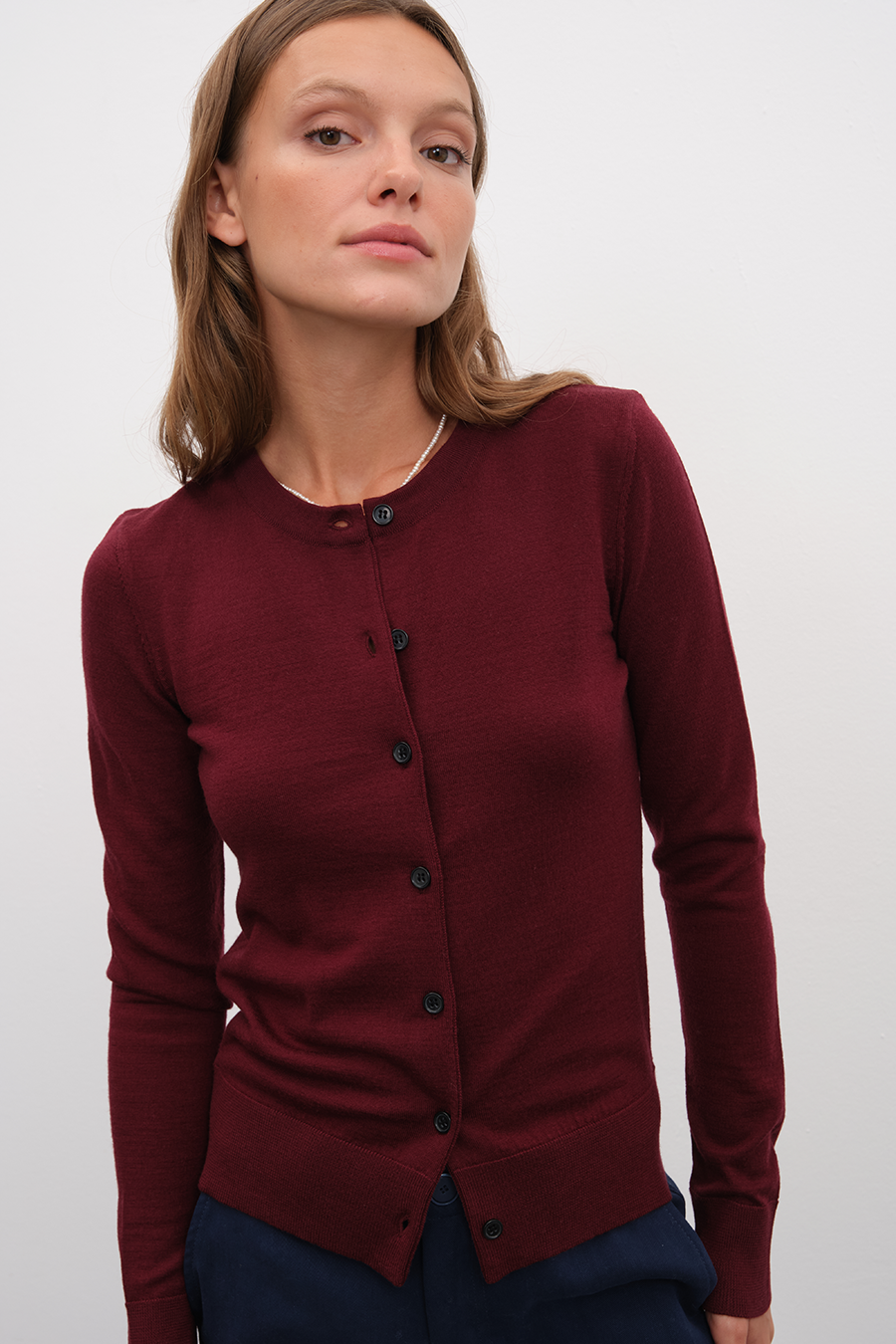 Lightweight Merino Fitted Hırka