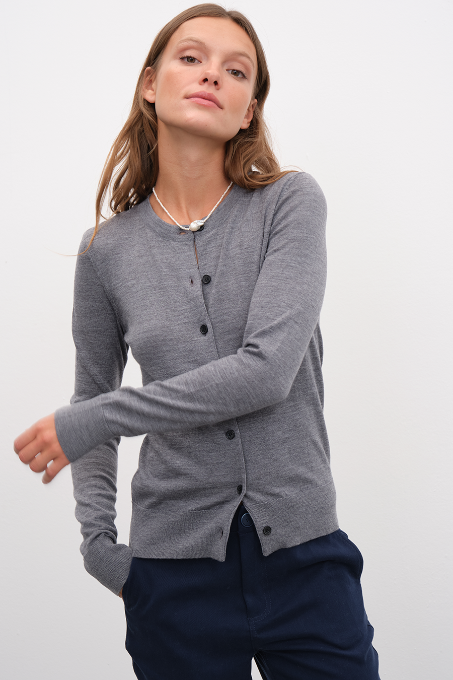 Lightweight Merino Fitted Hırka
