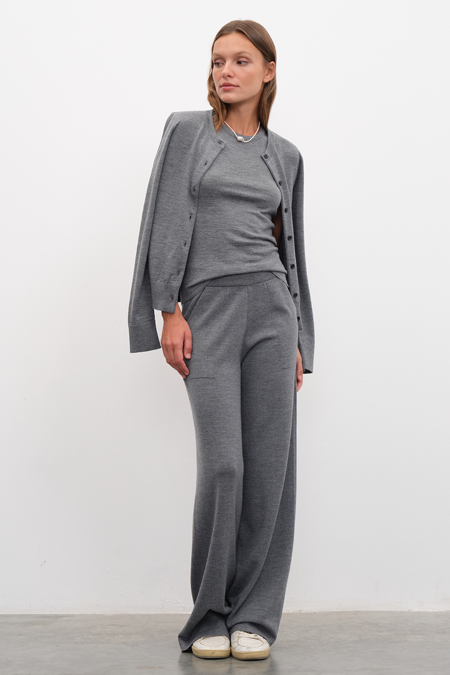 Lightweight Merino Fitted Hırka