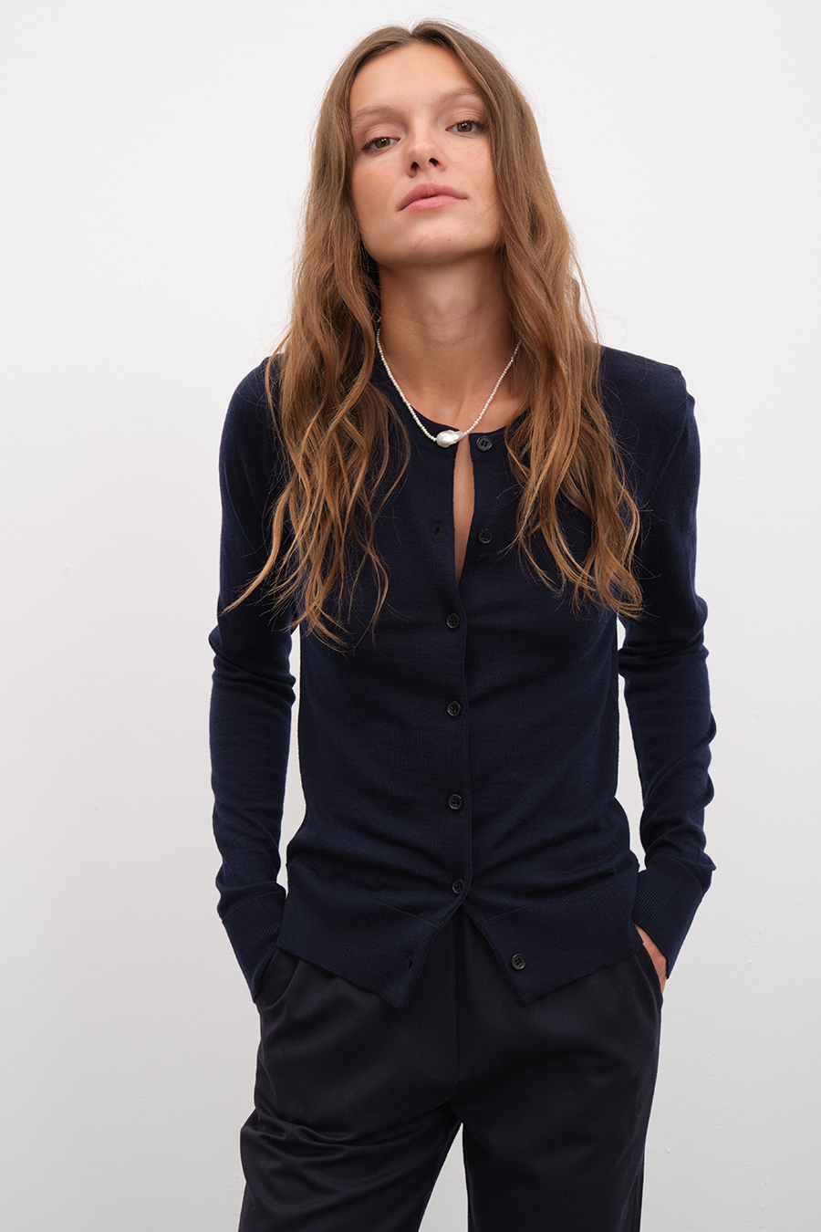 Lightweight Merino Fitted Hırka