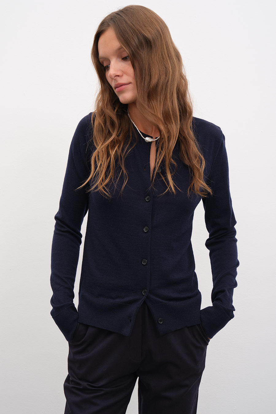 Lightweight Merino Fitted Hırka