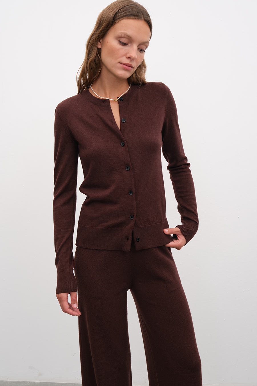 Lightweight Merino Fitted Hırka