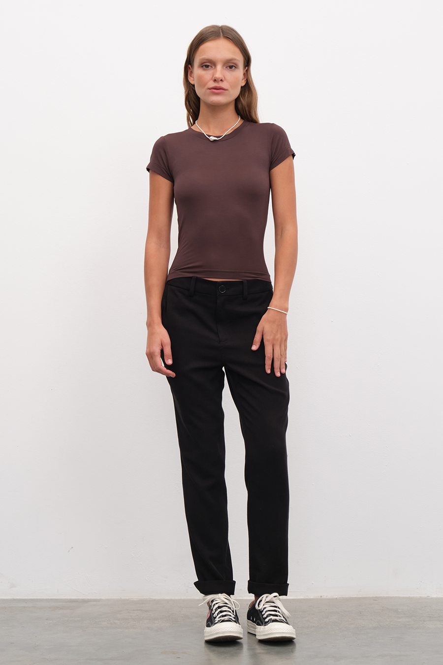 Featherweight Form-Fitting 90s Baby Tee