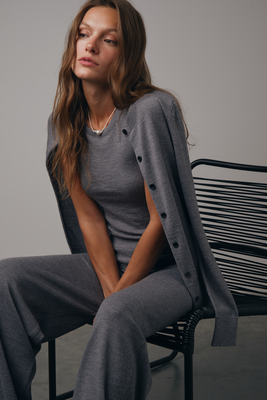 Lightweight Merino Fitted Hırka