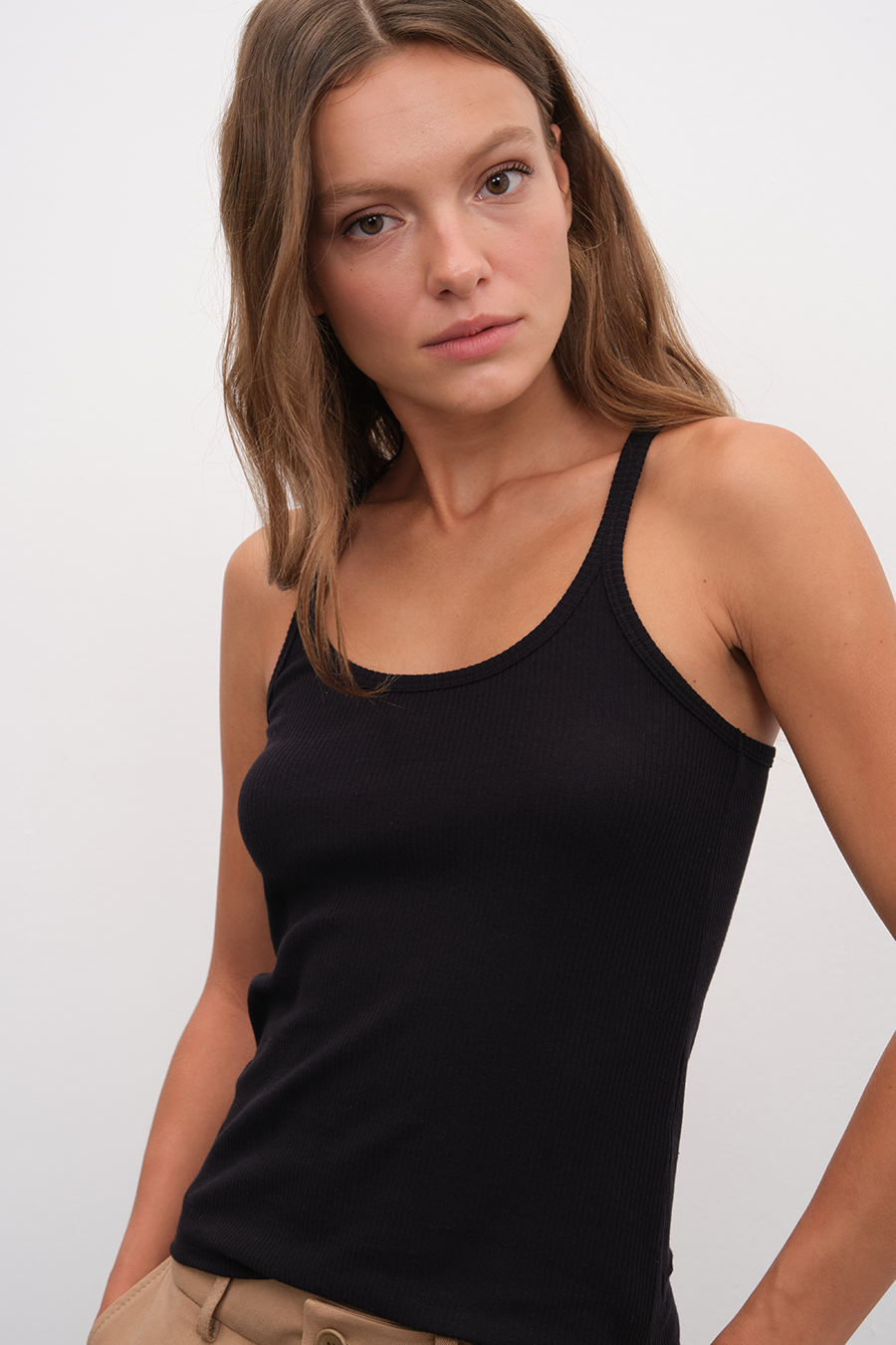 Sporcu Sırtlı Ribanalı Cotton Atlet