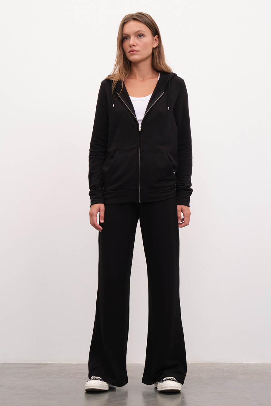 SuperSoft Modal Fleece Fermuarlı Unisex Hoodie