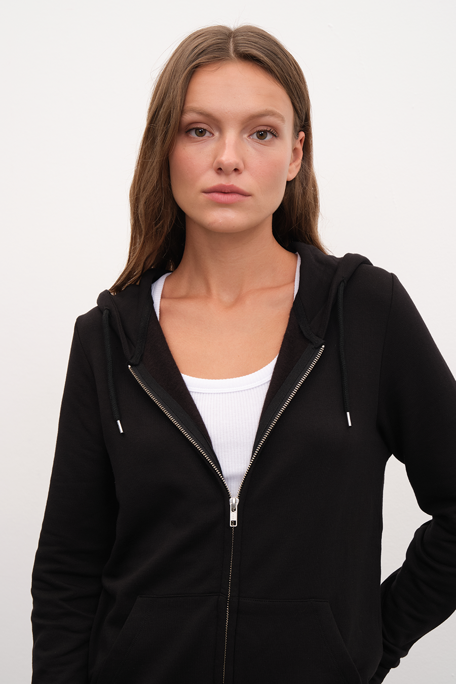 SuperSoft Modal Fleece Fermuarlı Unisex Hoodie