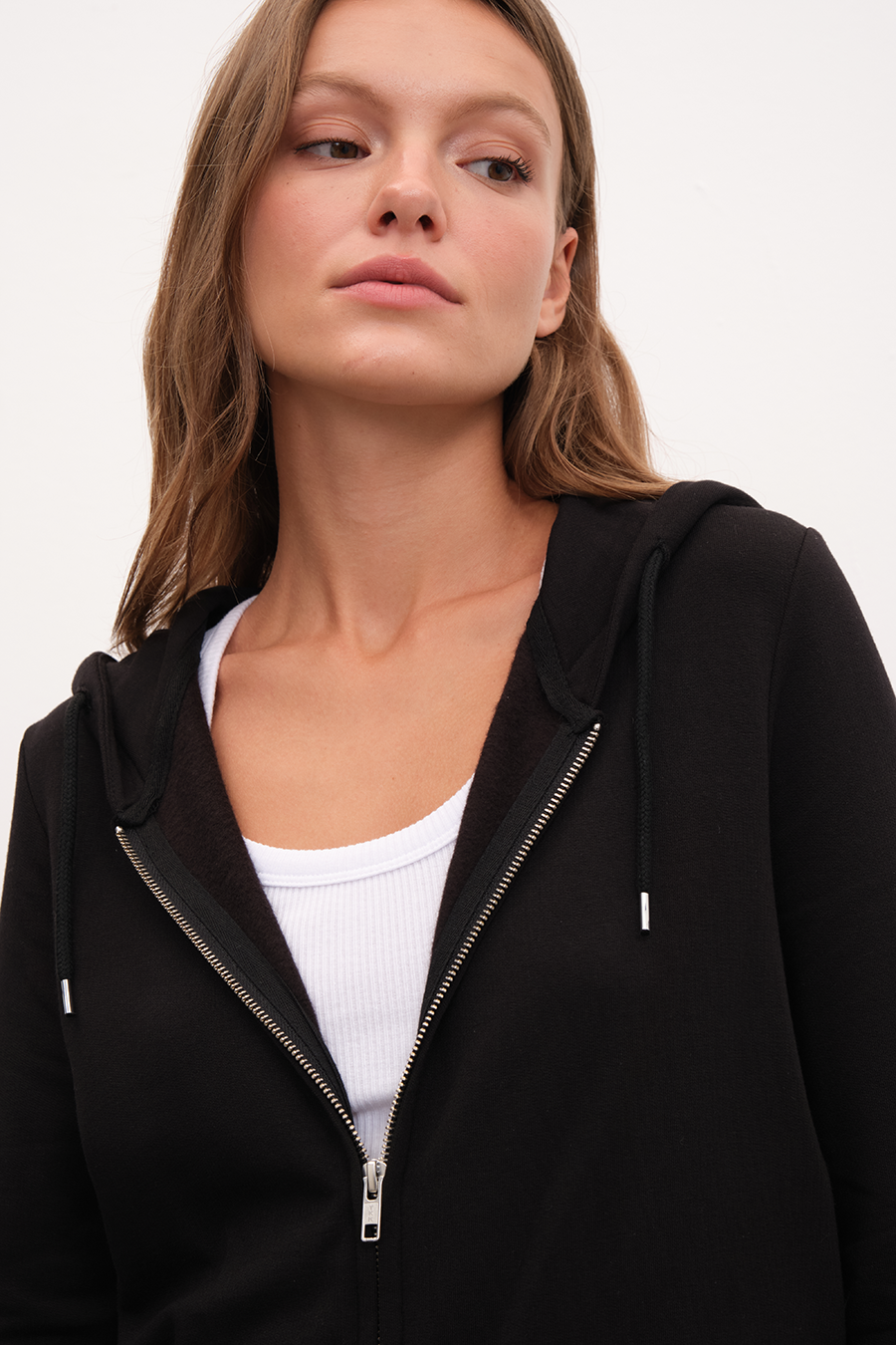 SuperSoft Modal Fleece Fermuarlı Unisex Hoodie