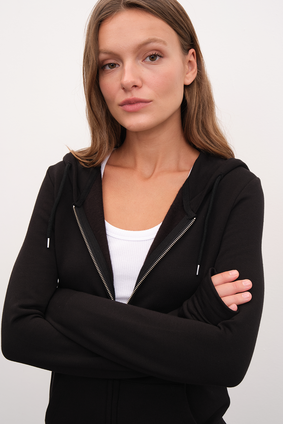 SuperSoft Modal Fleece Fermuarlı Unisex Hoodie