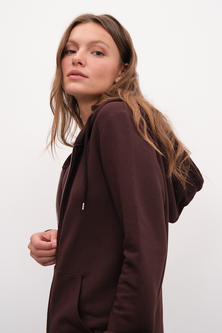 SuperSoft Modal Fleece Fermuarlı Unisex Hoodie