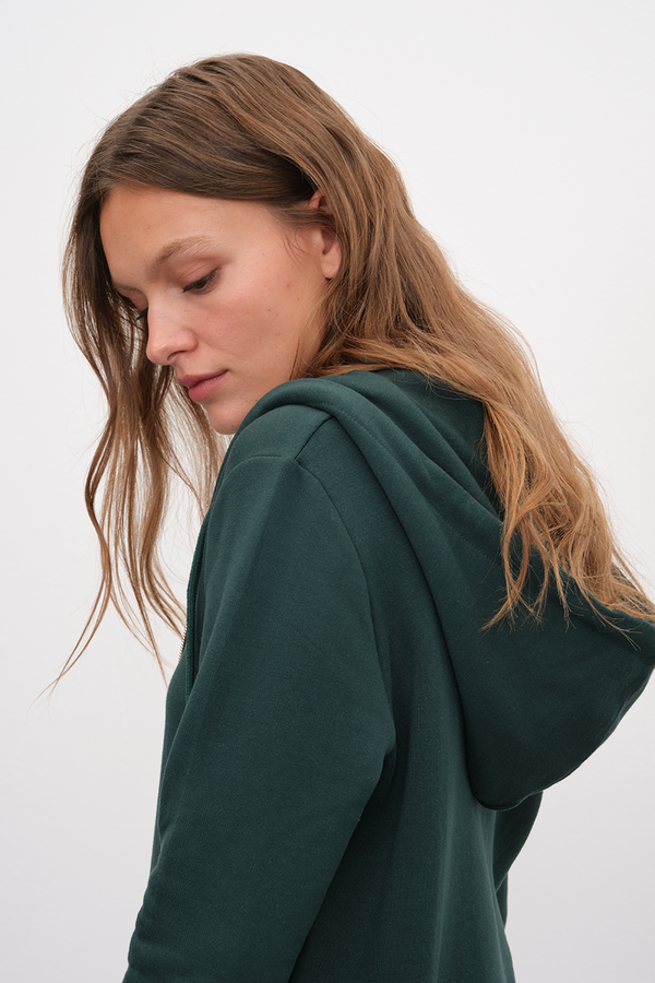 tru. Kadın SuperSoft Modal Fleece Fermuarlı Unisex Hoodie - truproject.net