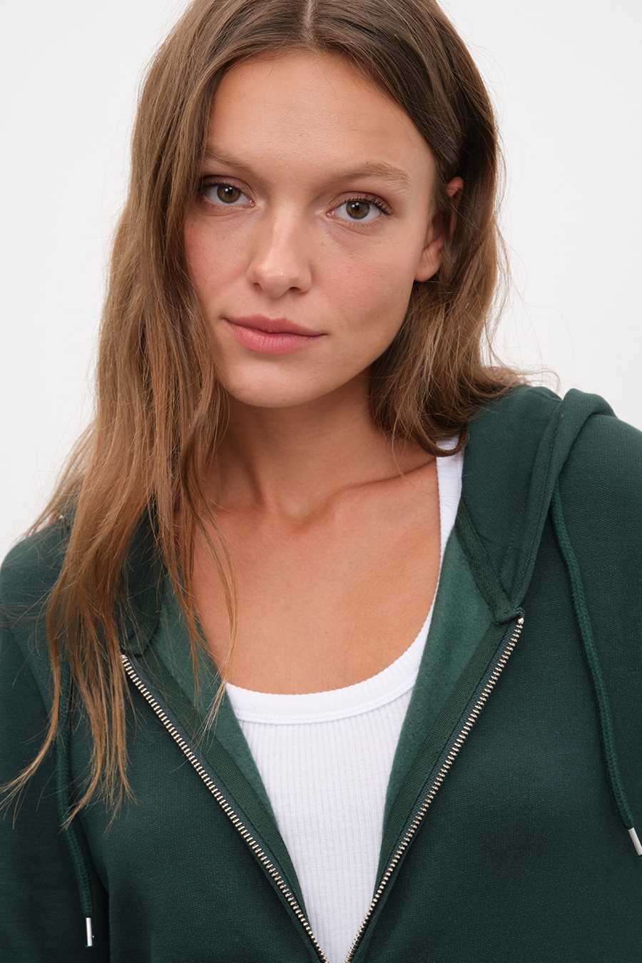 SuperSoft Modal Fleece Fermuarlı Unisex Hoodie