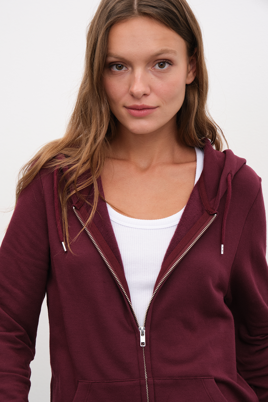 SuperSoft Modal Fleece Fermuarlı Unisex Hoodie