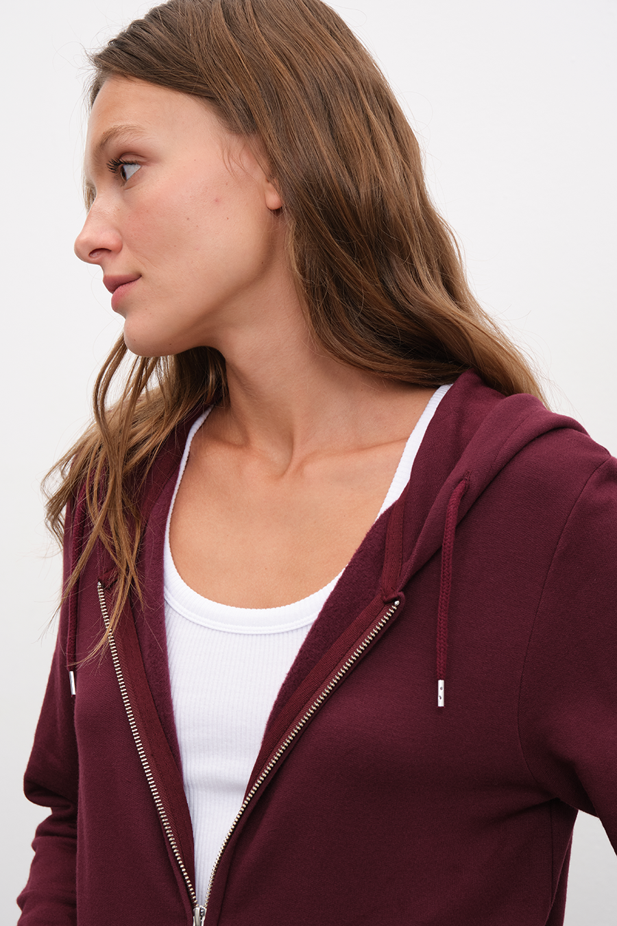 SuperSoft Modal Fleece Fermuarlı Unisex Hoodie