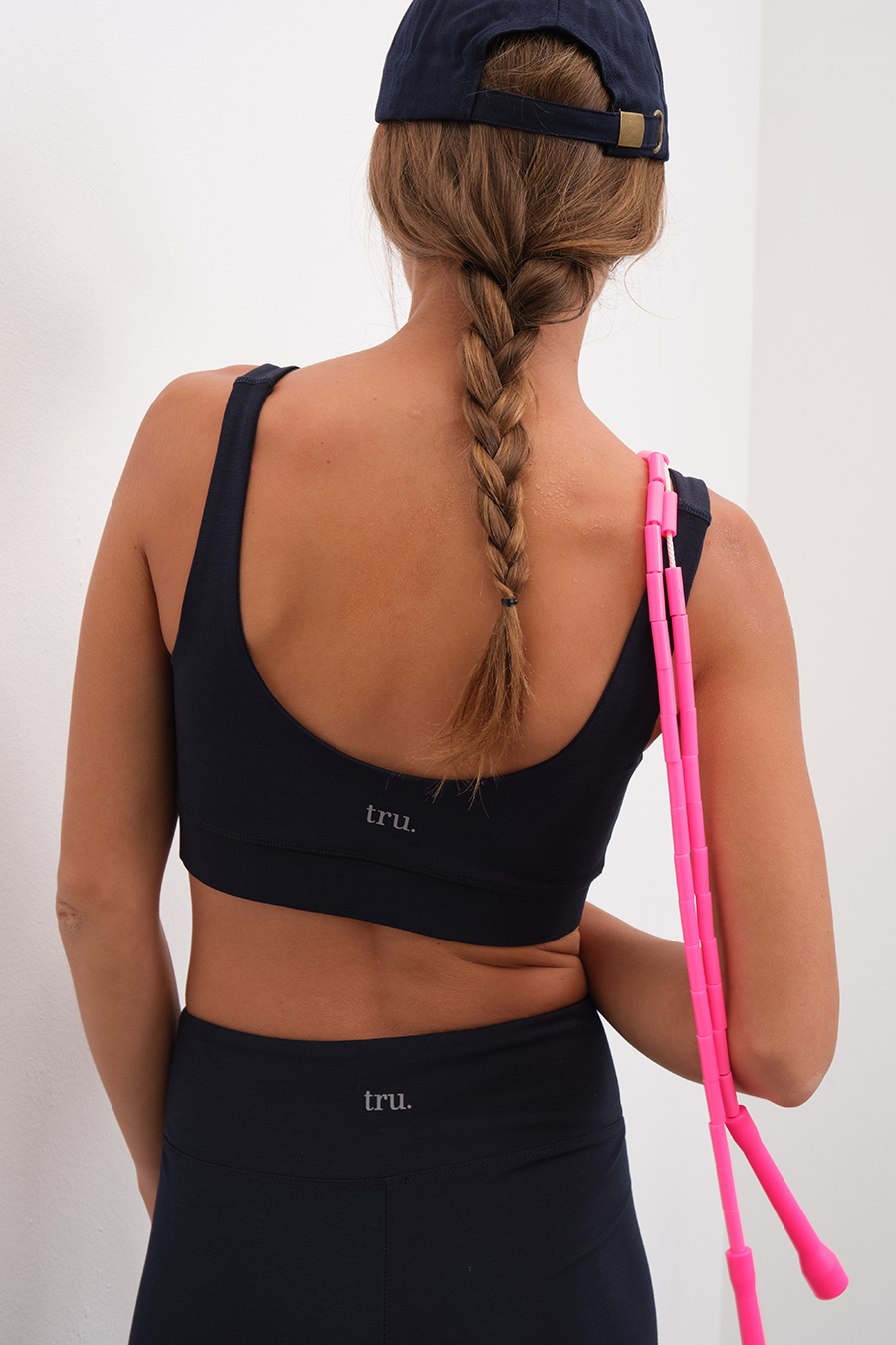 Pima Cotton Micro-Modal Sırt Dekolteli Form-Fitting Bra