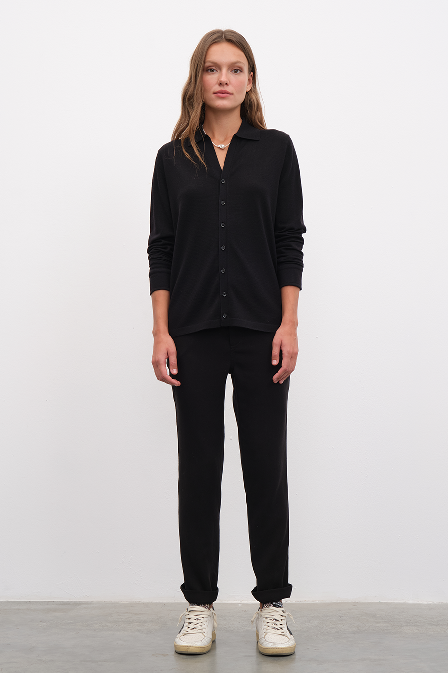 Unisex Cashmere Merino Gömlek Triko