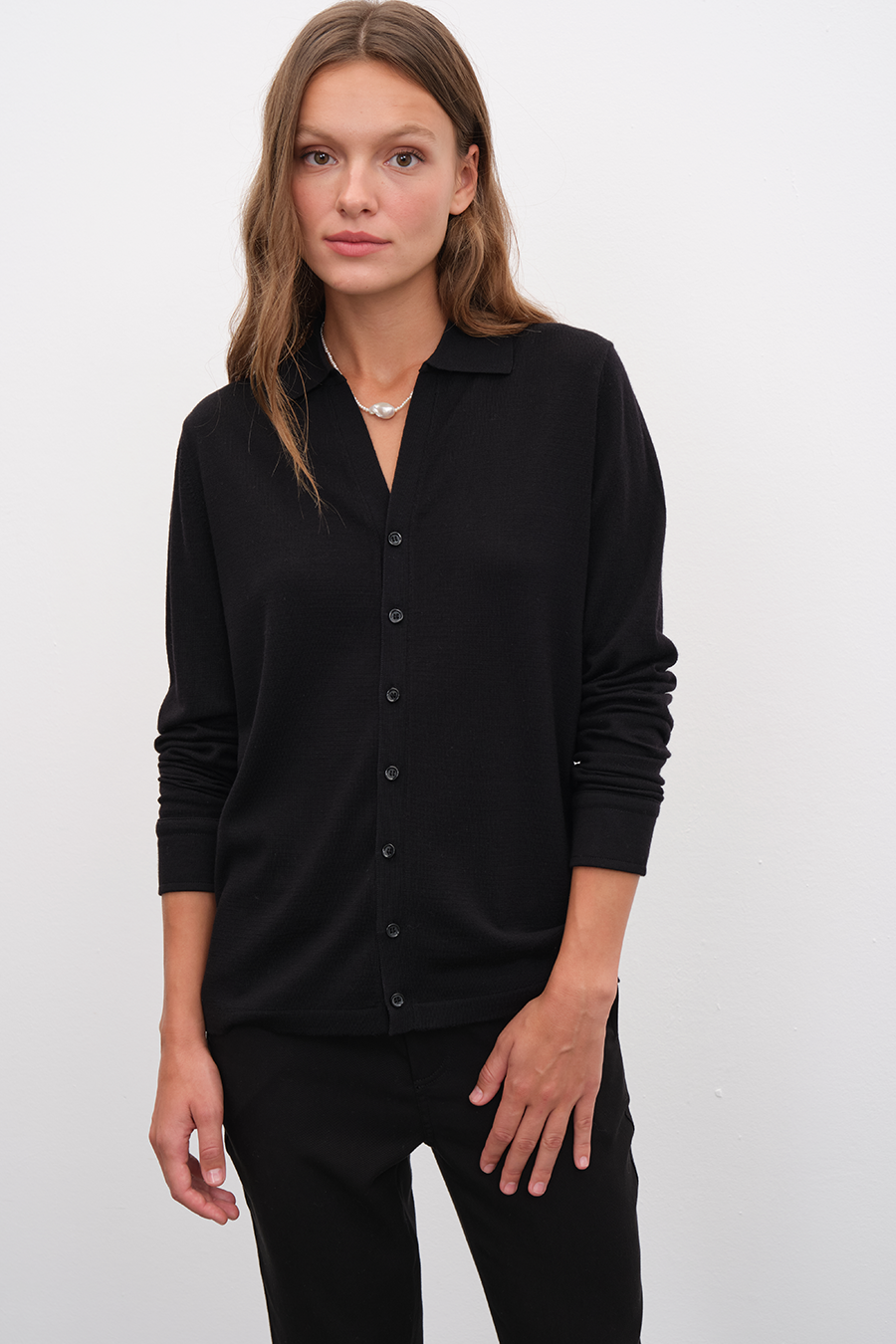 Unisex Cashmere Merino Gömlek Triko