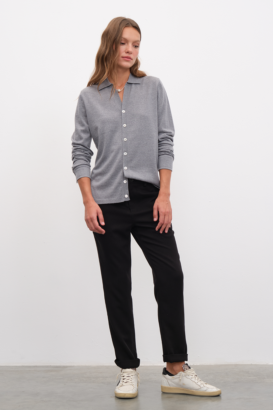 Unisex Cashmere Merino Gömlek Triko