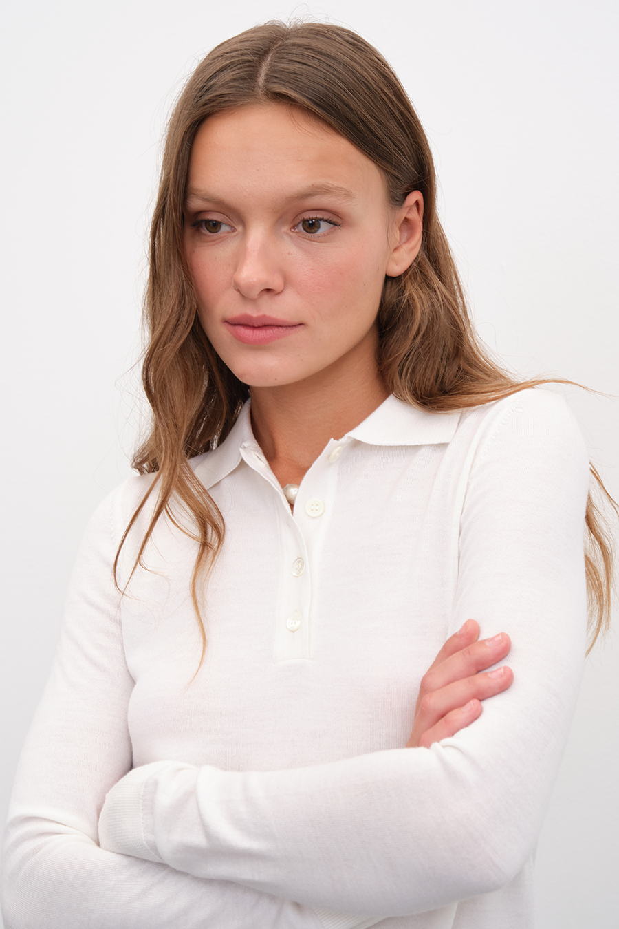 Polo Yakalı Lightweight Cashmere Merino Fitted Triko