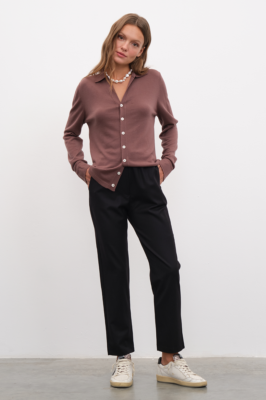 Unisex Cashmere Merino Gömlek Triko