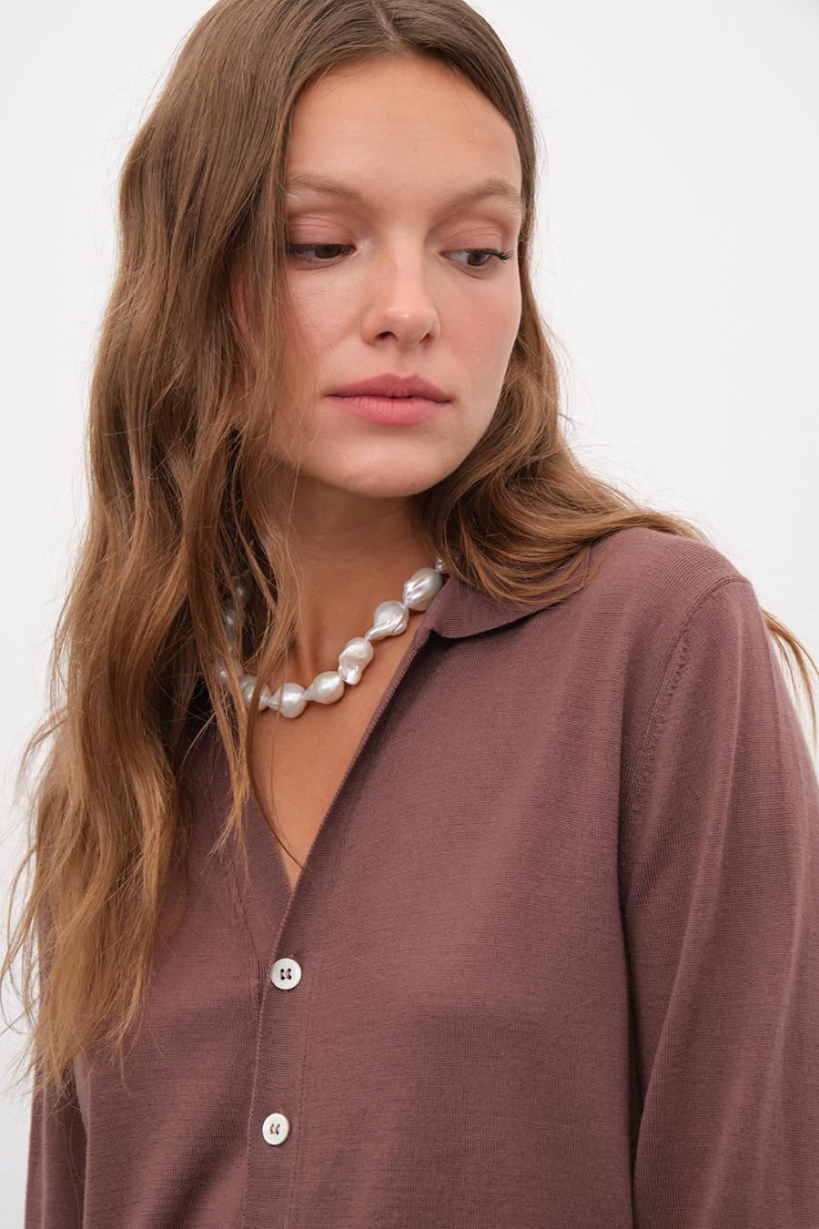 Unisex Cashmere Merino Gömlek Triko