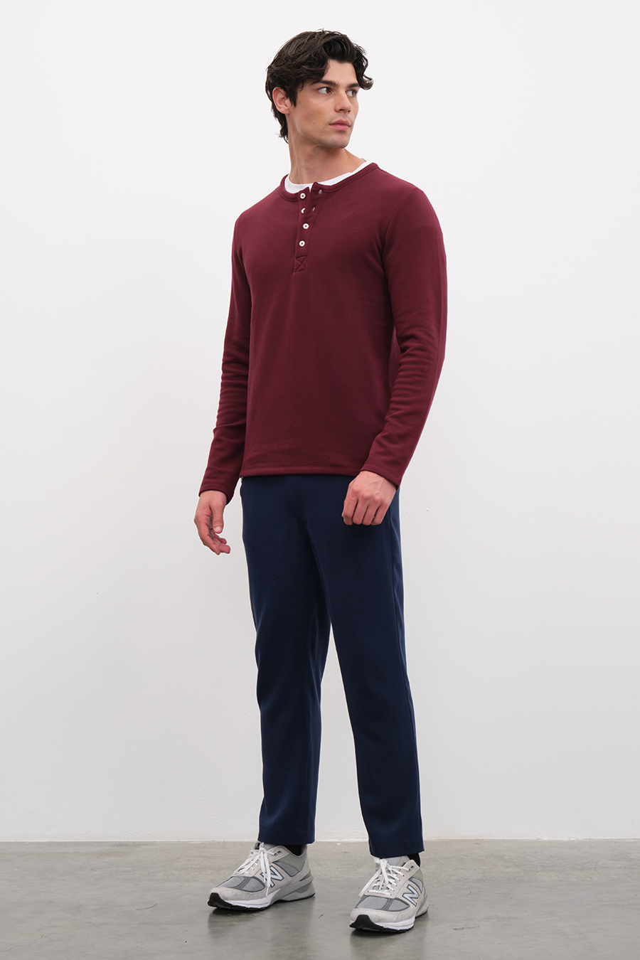SuperSoft Modal Fleece Düğmeli Sweatshirt