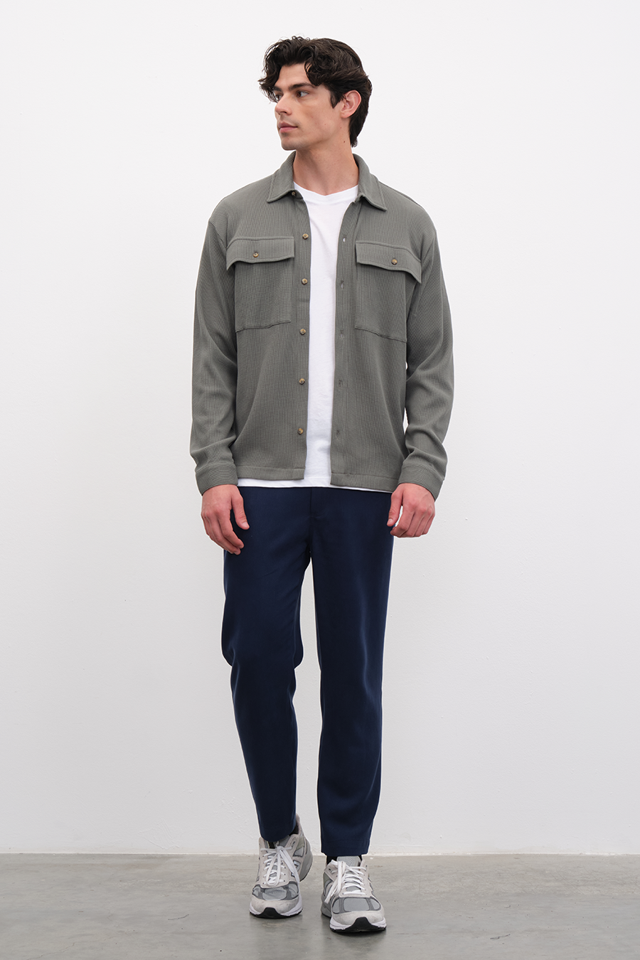 Waffle Cotton Gömlek