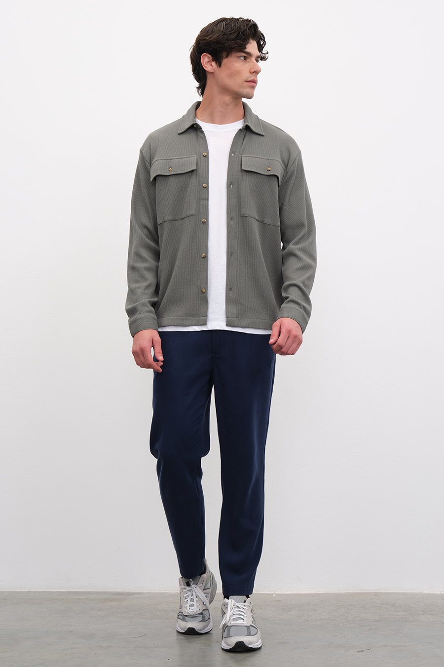 Waffle Cotton Gömlek