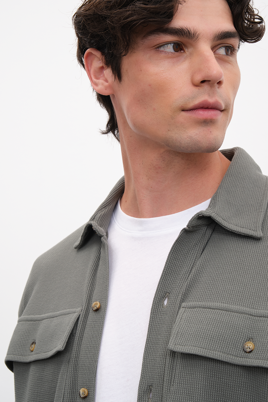 Waffle Cotton Gömlek