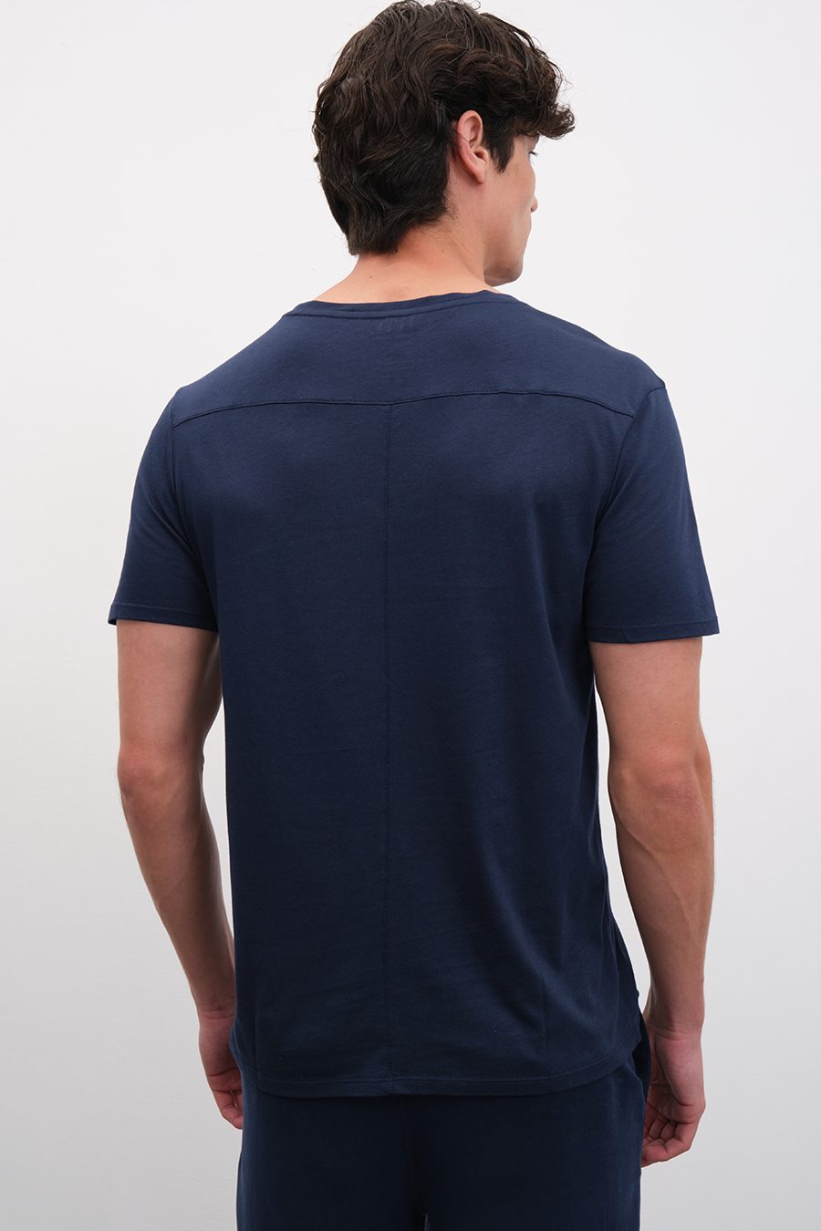 Omuz ve T Sırt Detaylı Cotton/Modal T-shirt