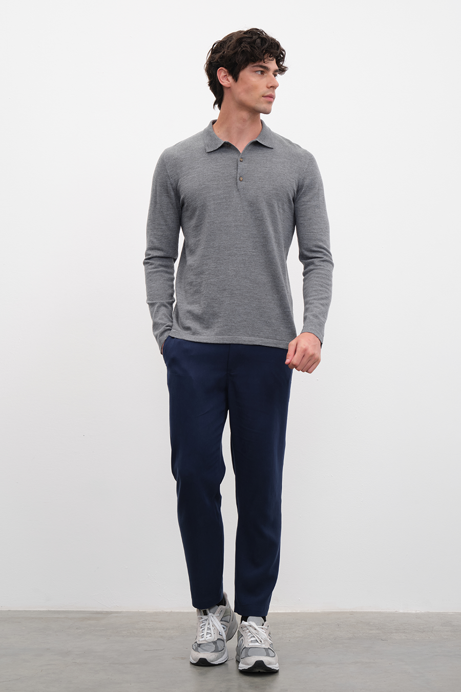 Polo Yakalı Lightweight Merino Triko