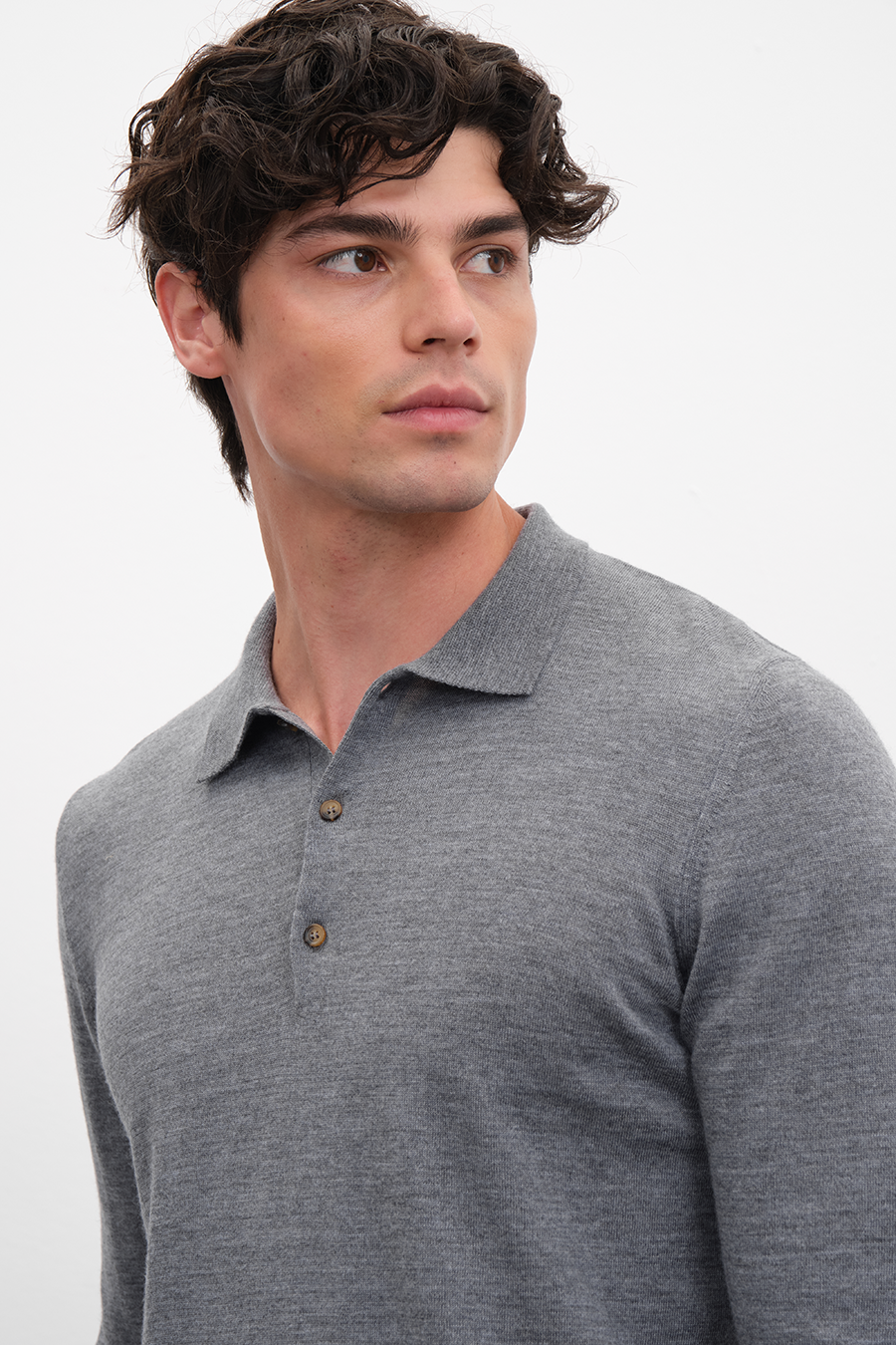 Polo Yakalı Lightweight Merino Triko