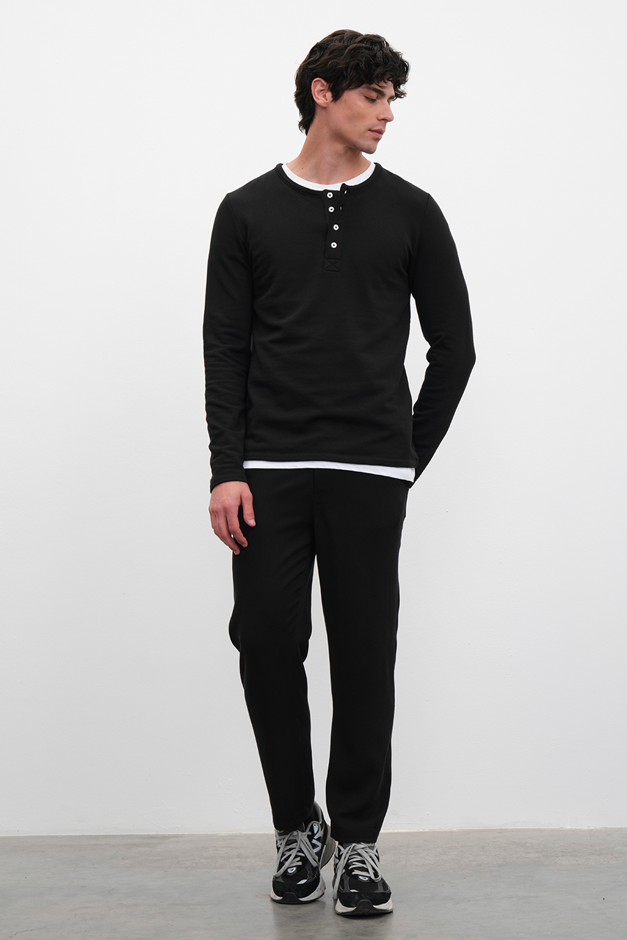 SuperSoft Modal Fleece Düğmeli Sweatshirt