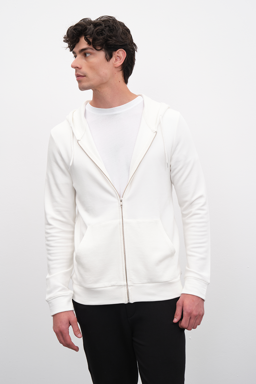 SuperSoft Modal Fleece Fermuarlı Unisex Hoodie