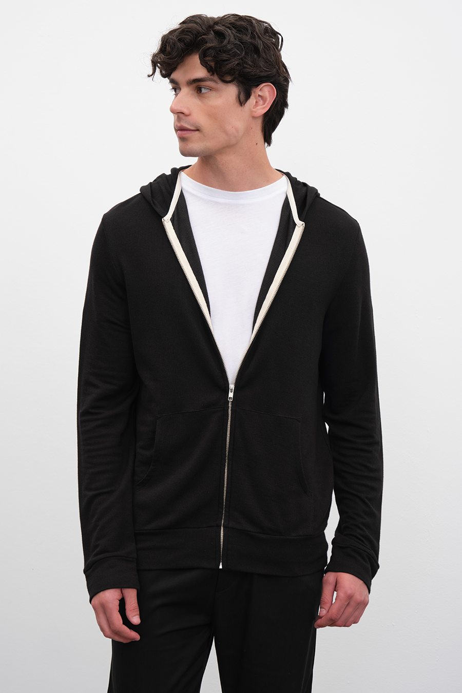 FeatherSoft Fermuarlı Lightweight Unisex Hoodie