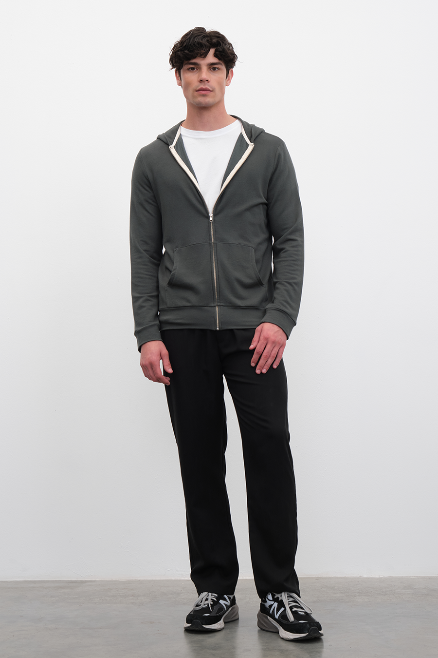 FeatherSoft Fermuarlı Lightweight Unisex Hoodie
