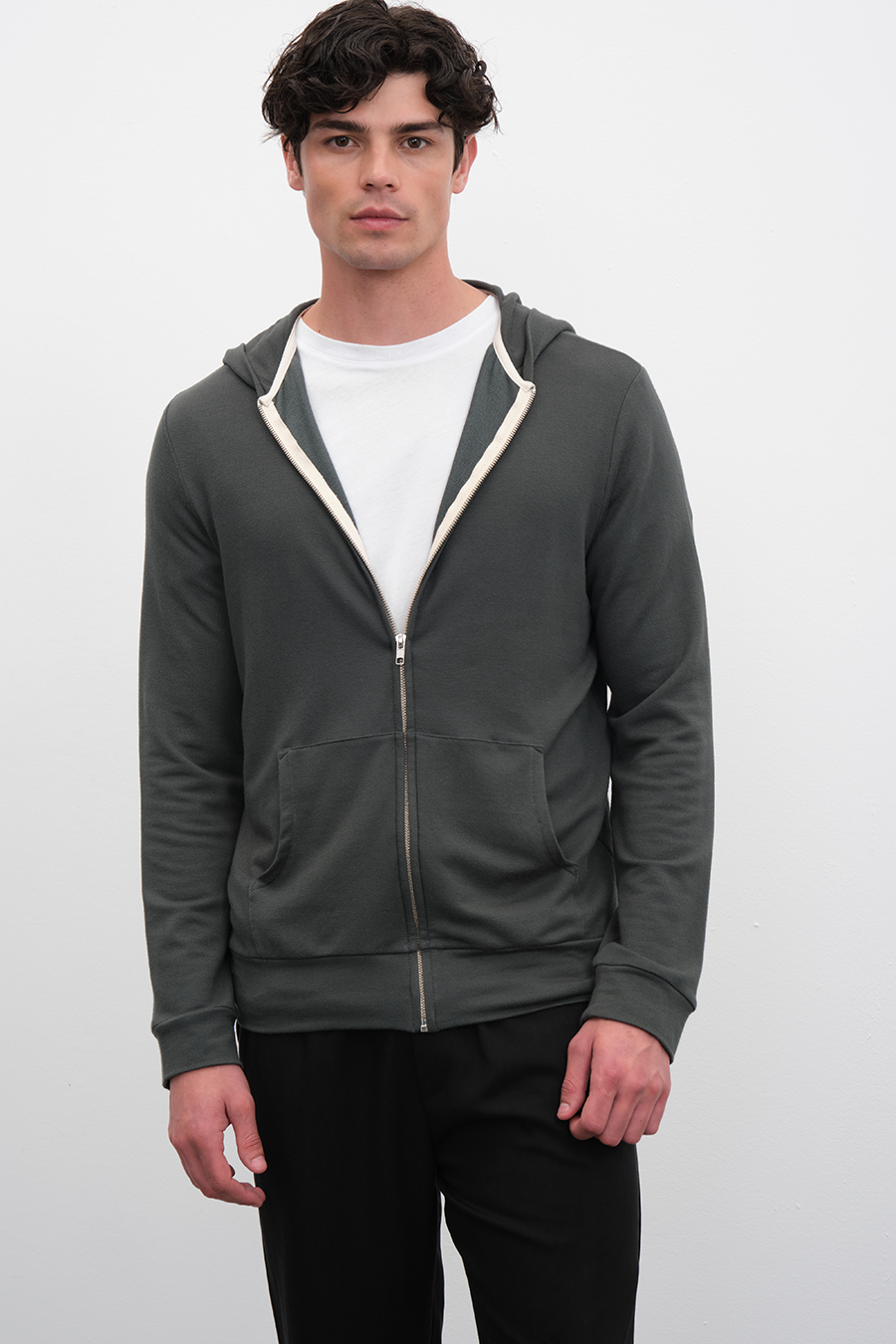 FeatherSoft Fermuarlı Lightweight Unisex Hoodie
