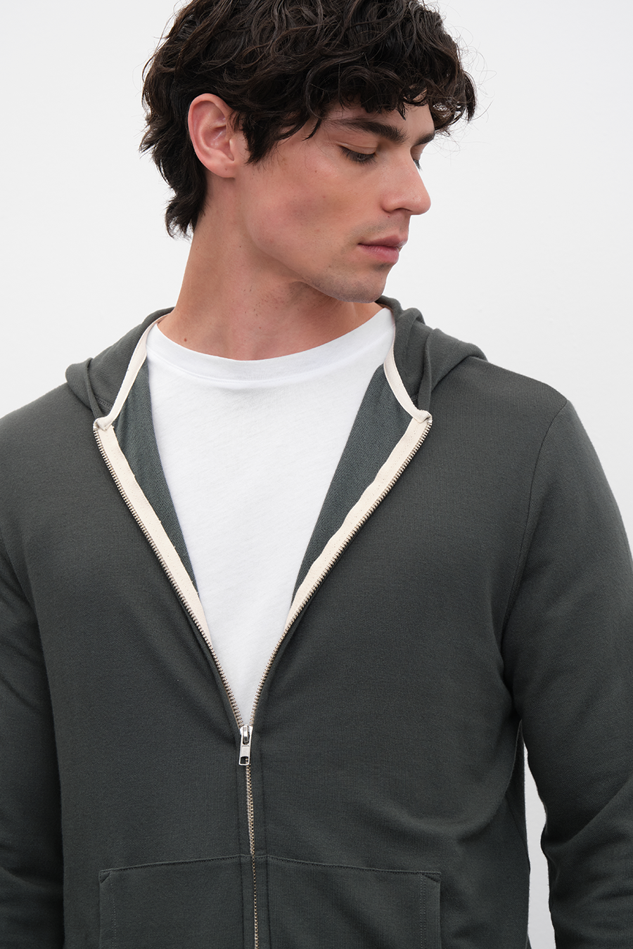FeatherSoft Fermuarlı Lightweight Unisex Hoodie