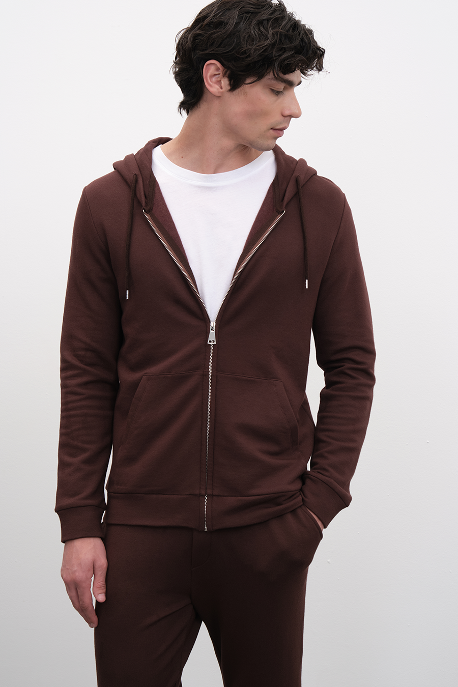 SuperSoft Modal Fleece Fermuarlı Unisex Hoodie