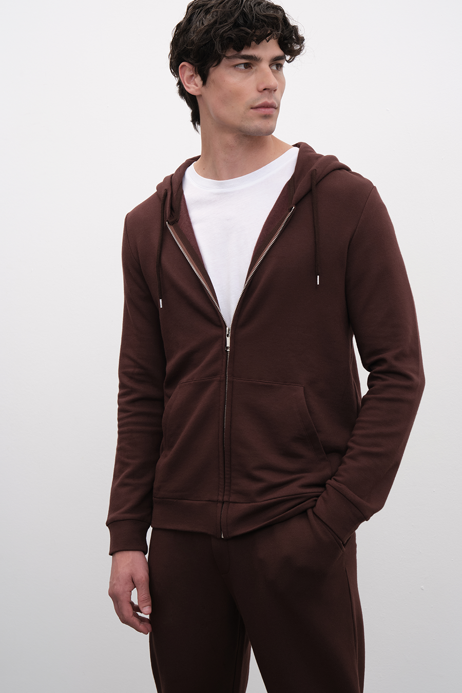 SuperSoft Modal Fleece Fermuarlı Unisex Hoodie